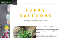 Desktop Screenshot of funkyballoons.ie